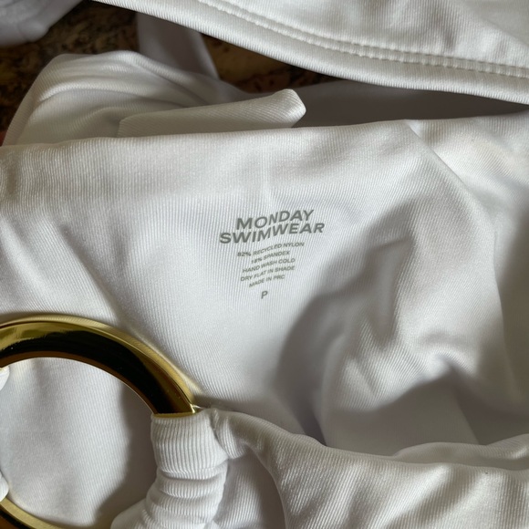 MONDAY SWIMWEAR ST. BARTH'S ONE PIECE - WHITE SIZE P - Picture 2 of 7